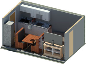 Bunker living room layout